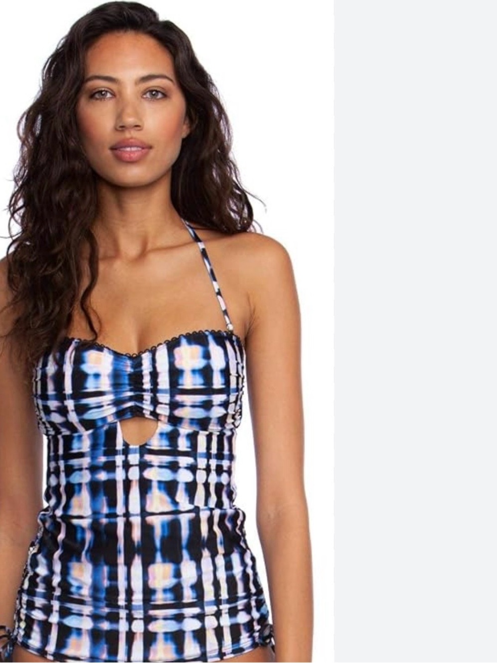 NWT Lucky Brand Women's Solstice Canyon Bandeau Tankini Top